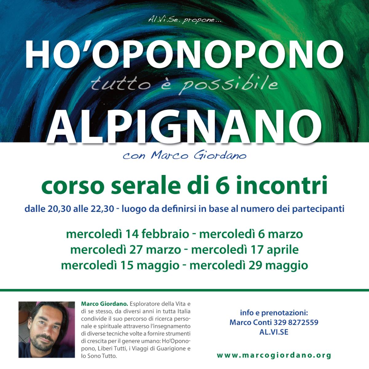 <b>HO'OPONOPONO </b>corso serale <b>ALPIGNANO (Torino)