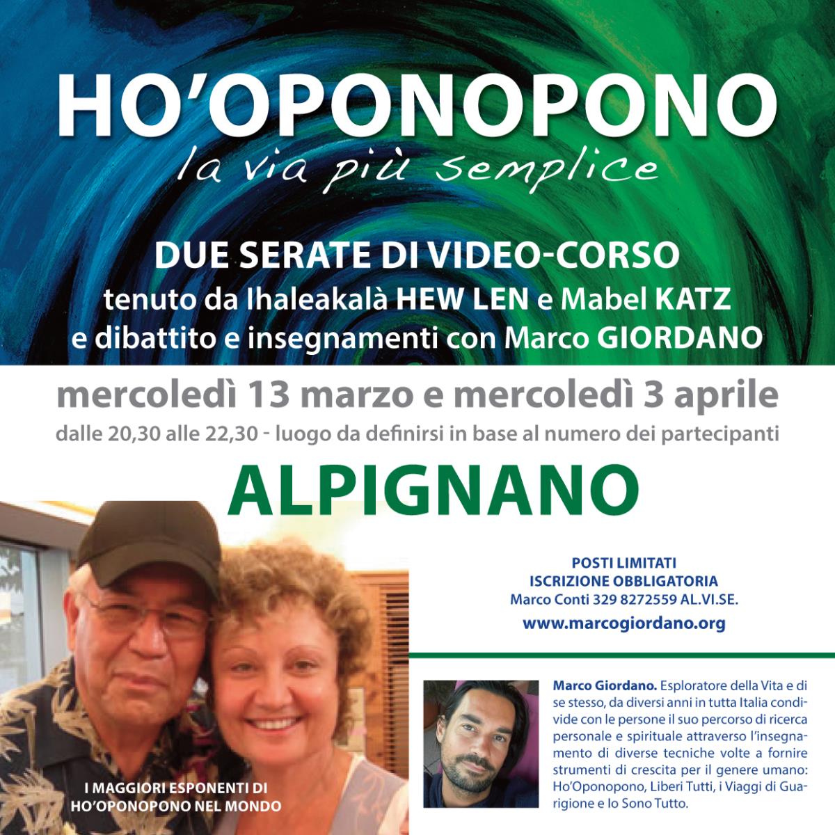 <b>HO'OPONOPONO </b>video-corso <b>ALPIGNANO (Torino)