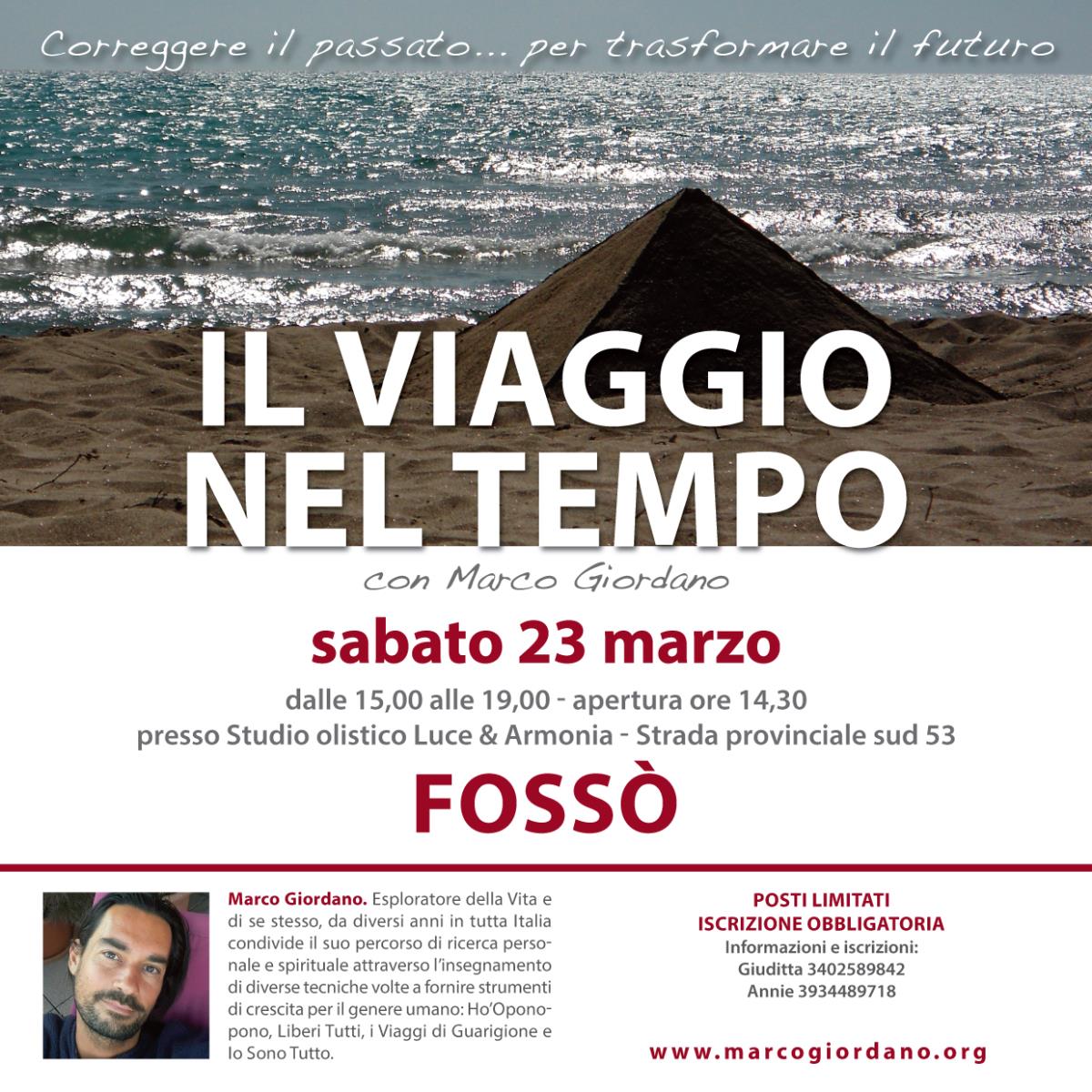 <b>IL VIAGGIO NEL TEMPO</b> sabato 23 marzo <b>FOSSO' (Venezia)
