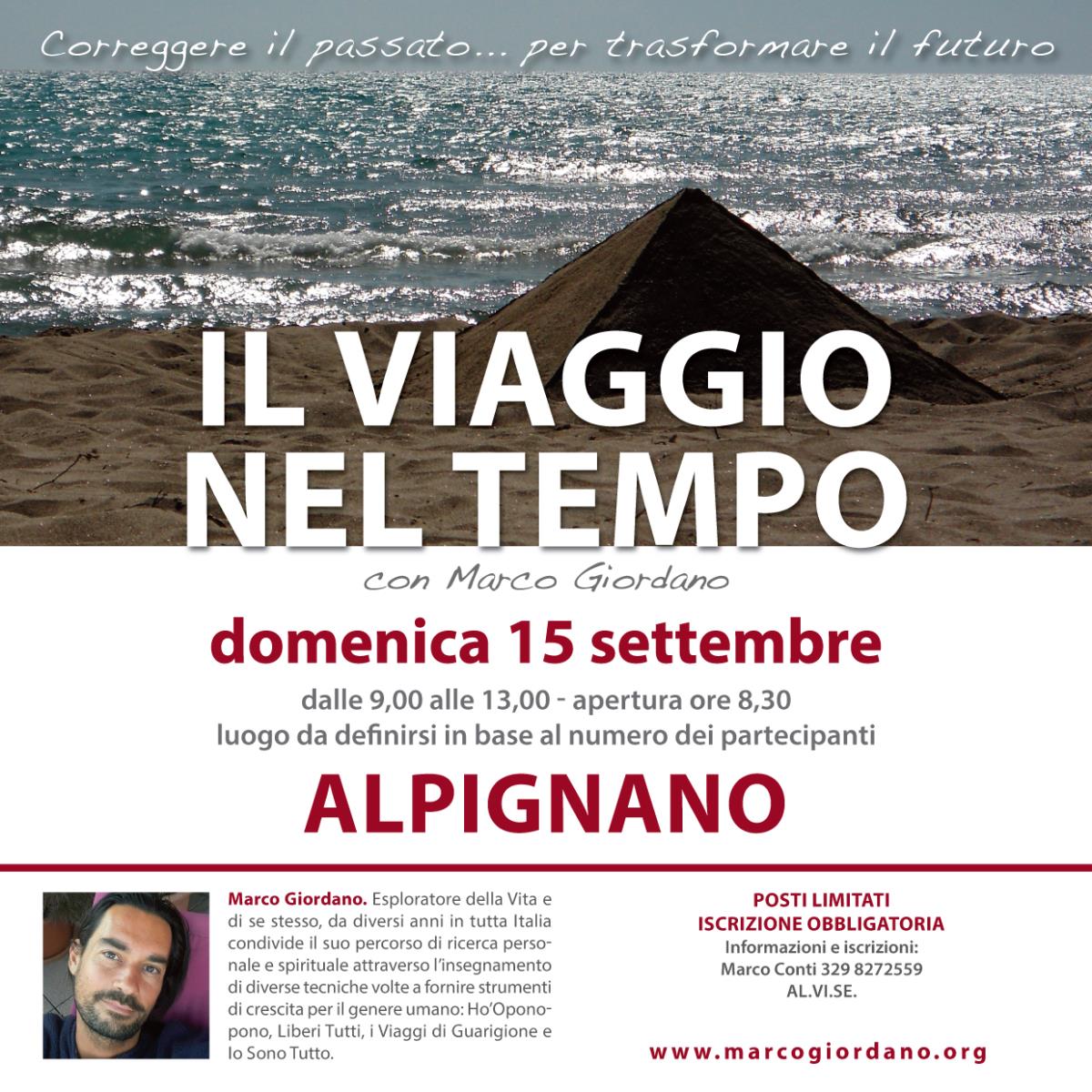 <b>IL VIAGGIO NEL TEMPO</b> domenica 15 settembre <b>ALPIGNANO (Torino)