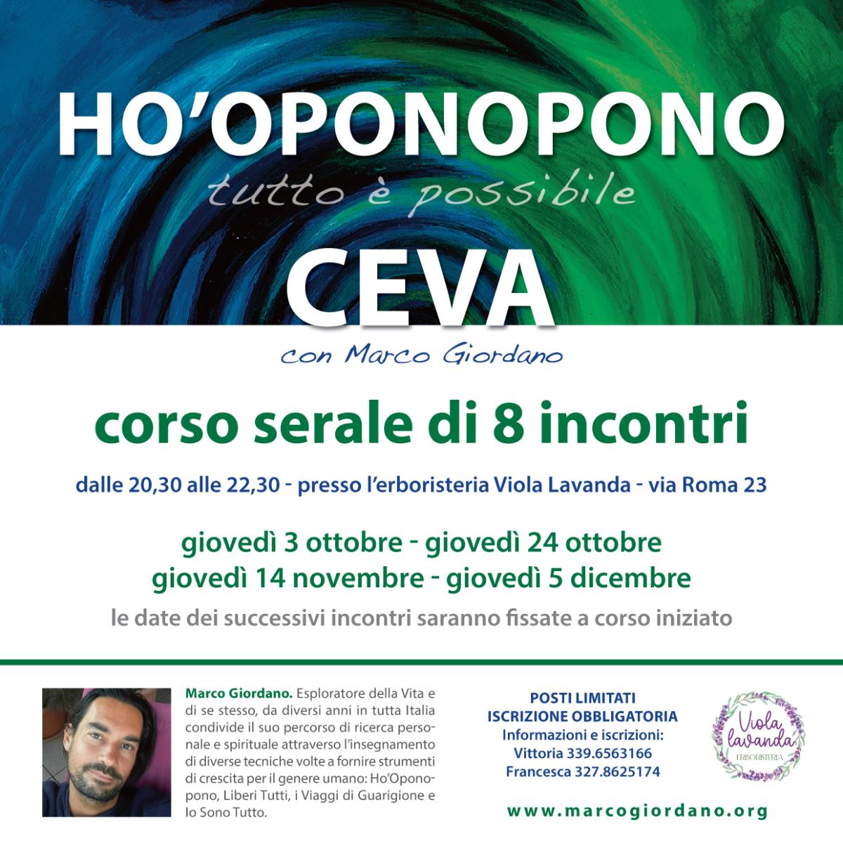 <b>HO'OPONOPONO </b>corso serale <b>CEVA (Cuneo)